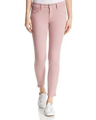 Shop Mavi Adriana Ankle Zip Skinny Jeans In Light Rose Twill