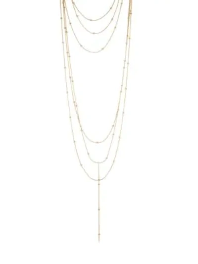 Shop Jules Smith Aida Layered Necklace In Yellow Gold
