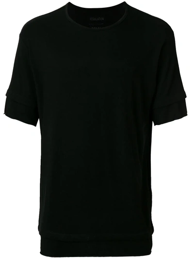 Shop Yohji Yamamoto Layered T-shirt