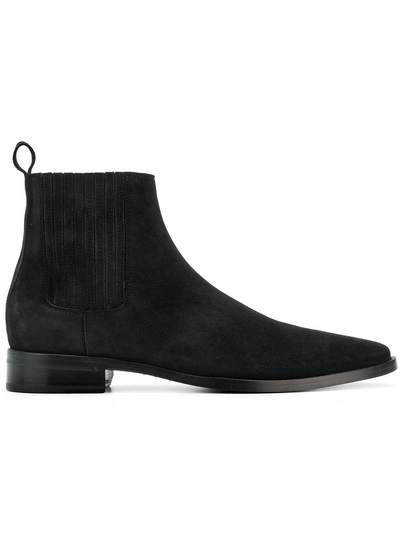 Shop Saint Laurent Wyatt Boots - Black