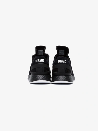 Shop Neighborhood Adidas X  Black Iniki Boost Sneakers