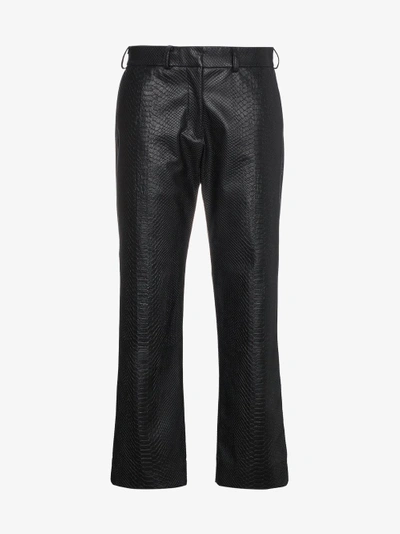 Shop Ashley Williams Faux Leather Trousers In Black