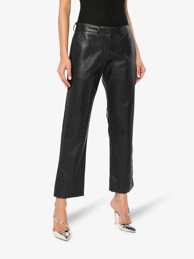 Shop Ashley Williams Faux Leather Trousers In Black