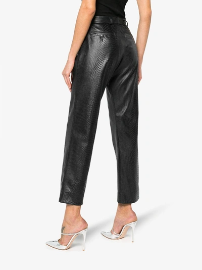 Shop Ashley Williams Faux Leather Trousers In Black