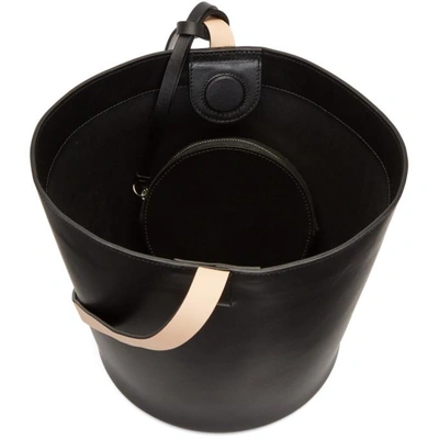 Shop Building Block Black Short Basket Bag