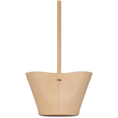 Shop Building Block Beige Short Basket Bag