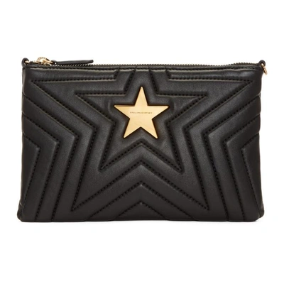 Shop Stella Mccartney Black Quilted Pouch