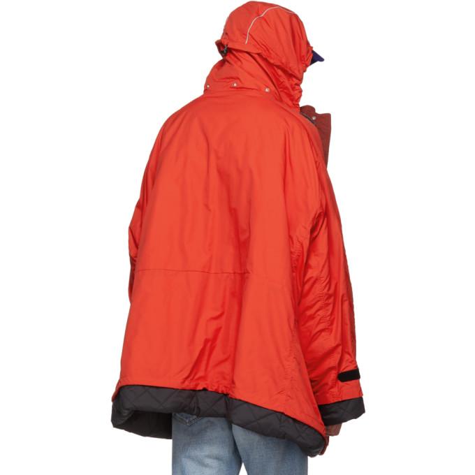 balenciaga windbreaker red
