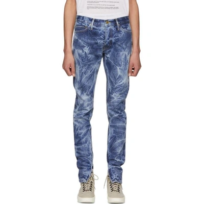 Shop Fear Of God Indigo Selvedge Holy Water Jeans
