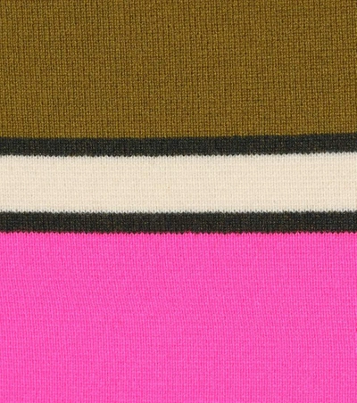 Shop Marc Jacobs Striped Cashmere Pencil Skirt In Multicoloured