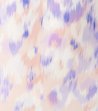 Shop Roberto Cavalli Printed Twist-waist Gown In Purple