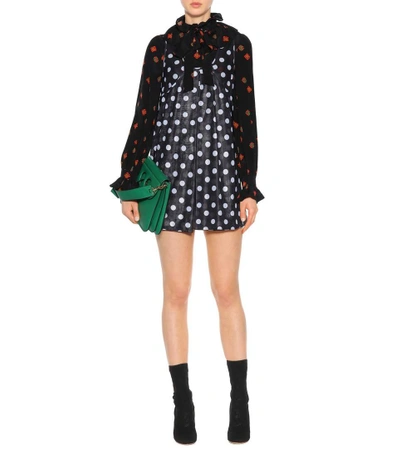 Shop Jw Anderson Mixed Print Jumper Dress In Black