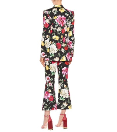 Shop Dolce & Gabbana Floral-print Blazer