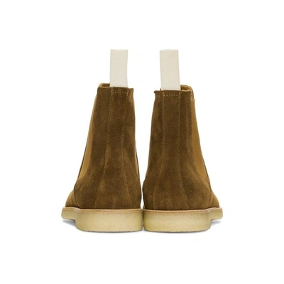 Shop Common Projects Brown Suede Chelsea Boots In 3621 Brown