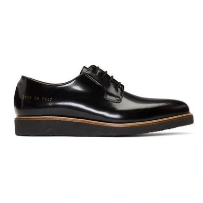 Shop Common Projects Black Shine Derbys In 7547 Black