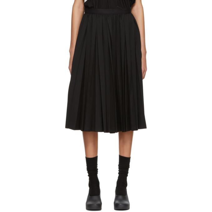 comme des garcons pleated skirt