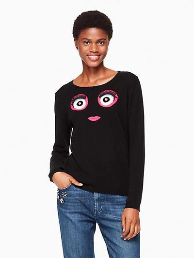 Shop Kate Spade Monster Sweater In Black