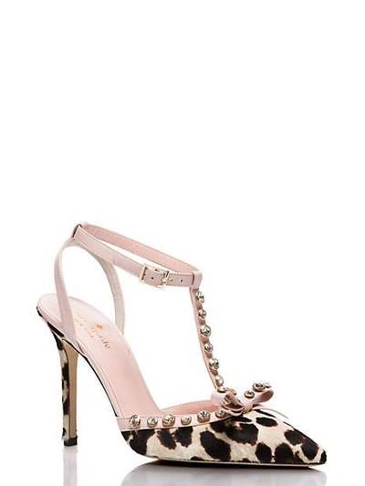 Shop Kate Spade Lydia Heels In Blush/brown