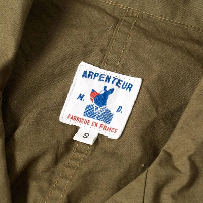 Shop Arpenteur Mayenne Work Jacket In Green