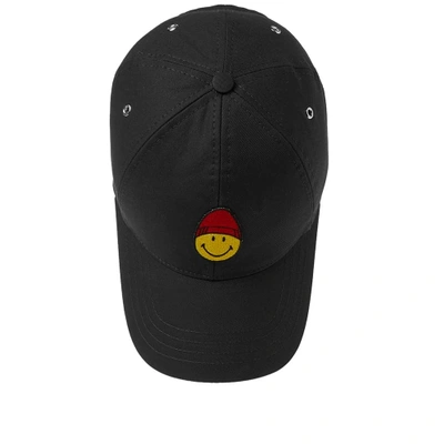 Shop Ami Alexandre Mattiussi Ami Smiley Baseball Cap In Black