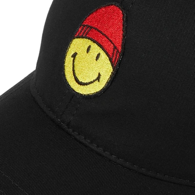 Shop Ami Alexandre Mattiussi Ami Smiley Baseball Cap In Black