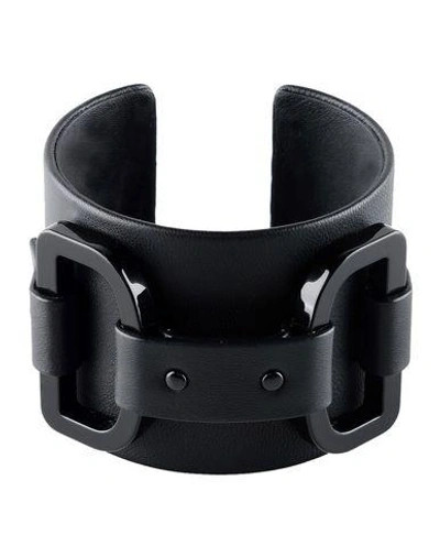 Shop Mm6 Maison Margiela Bracelets In Black