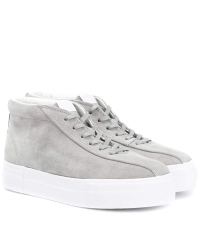 Shop Eytys Mother Suede High-top Sneakers In Grey