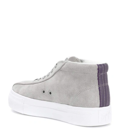 Shop Eytys Mother Suede High-top Sneakers In Grey