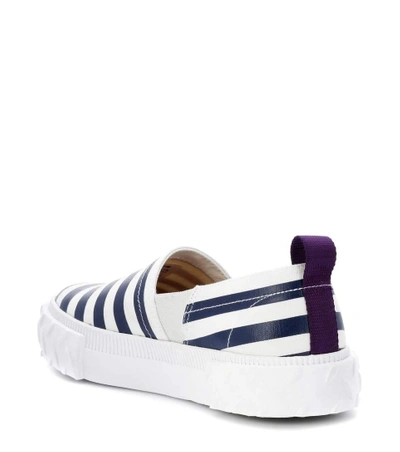 Shop Eytys Viper Striped Slip-on Sneakers In Multicoloured