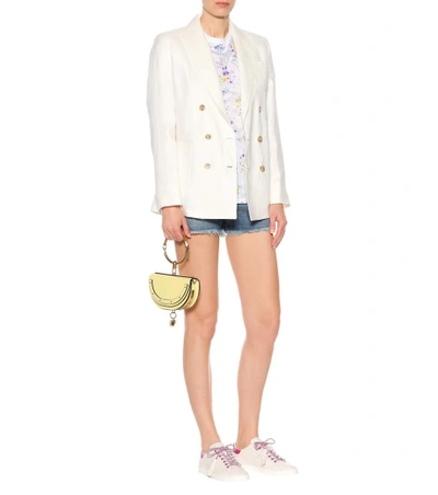 Shop Tod's Tassel-tie Leather Sneakers In White