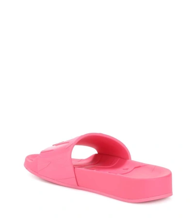 Shop Jimmy Choo Rey Slides In Pink