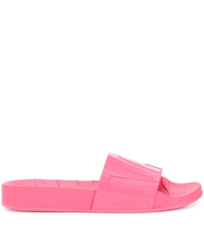 Shop Jimmy Choo Rey Slides In Pink