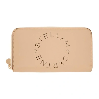 Shop Stella Mccartney Pink Logo Wallet In 6802 Powder