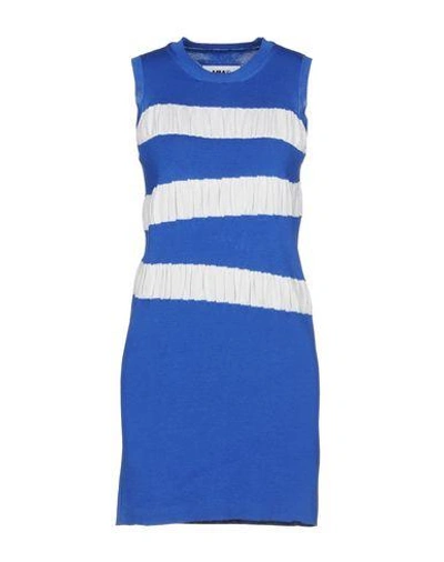 Shop Mm6 Maison Margiela Knee-length Dress In Blue