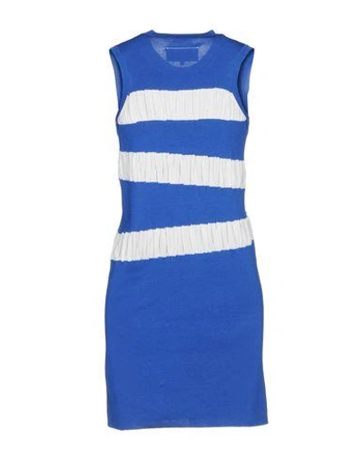 Shop Mm6 Maison Margiela Knee-length Dress In Blue
