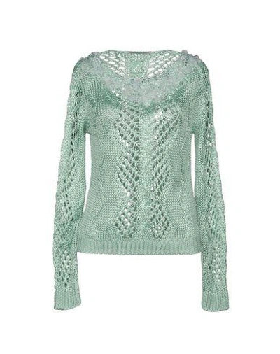 Shop Ermanno Scervino Woman Sweater Light Green Size 4 Viscose