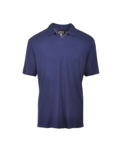 Shop Armani Collezioni Polo Shirt In Blue