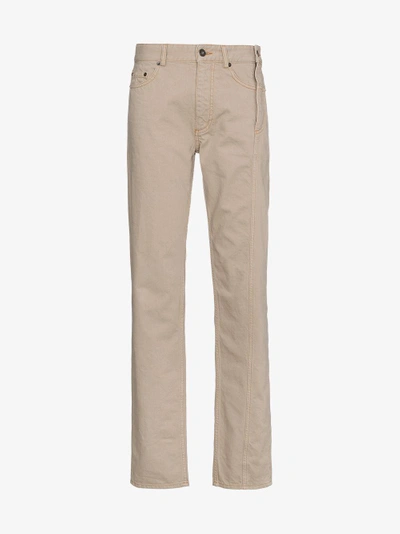 Shop Y/project Y / Project Side Fastening Jeans In Nude&neutrals