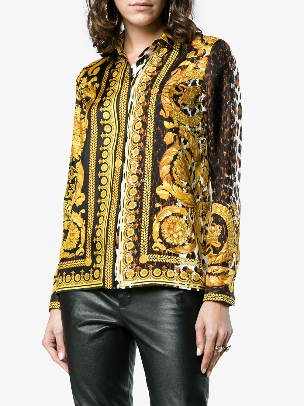 Versace Barocco Fw 91 Silk Shirt In A7008 Multi | ModeSens