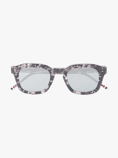 Shop Thom Browne Eyewear Rechteckige Sonnenbrille In Grey