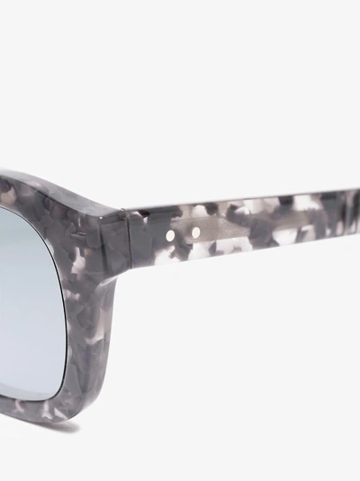 Shop Thom Browne Eyewear Rechteckige Sonnenbrille In Grey