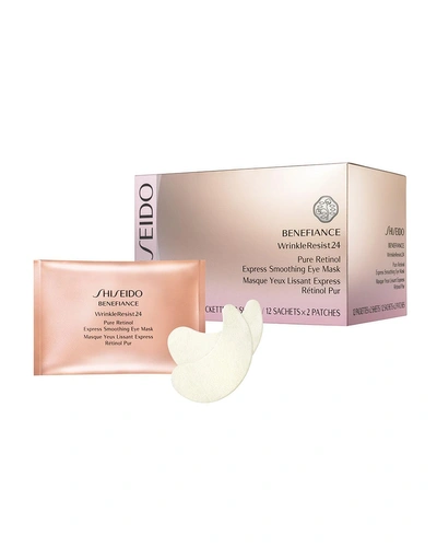 Shop Shiseido Benefiance Wrinkleresist24 Pure Retinol Express Smoothing Eye Masks, 12 Sets