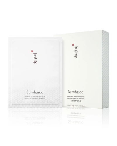 Shop Sulwhasoo Snowise Brightening Mask, 10 Sheets