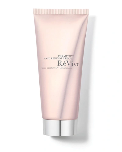Revive 3.4 Oz. Fermitif Hand Renewal Cream Broad Spectrum Spf 15 Sunscreen