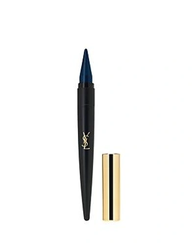 Shop Saint Laurent Couture Kajal Pencil In Bleu Petrole