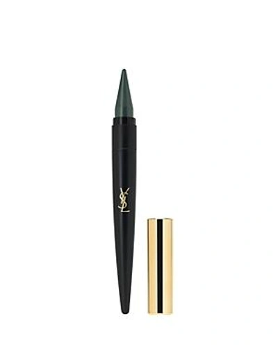 Shop Saint Laurent Couture Kajal Pencil In Vert Anglais