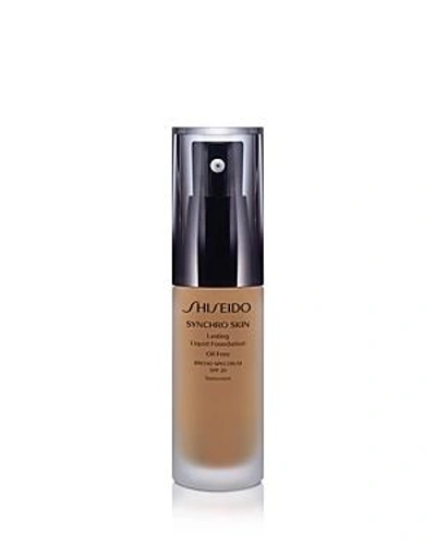 Shop Shiseido Synchro Skin Lasting Liquid Foundation Broad Spectrum Spf 20 In 4 Golden