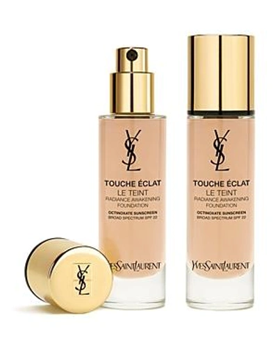 Shop Saint Laurent Touche Eclat Le Teint Radiance Awakening Foundation In Bd25 Warm Beige