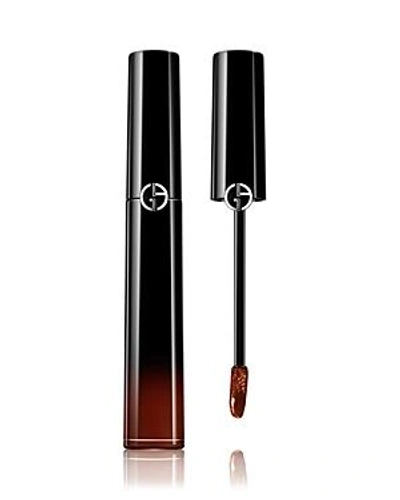 Shop Giorgio Armani Ecstasy Lacquer Liquid Lipstick In Leather 201