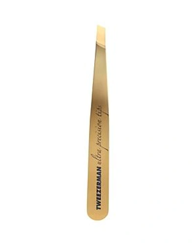 Shop Tweezerman Ultra Precision Mini Slant Tweezer In Gold